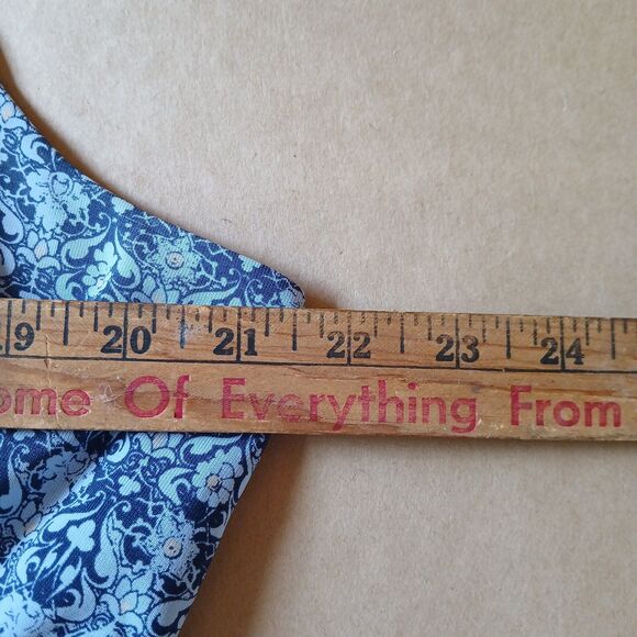 Soft By Avenue Blue Floral Sleeveless Stretch Fit & Flare Midi Dress Size 18/20 - Picture 10 of 11